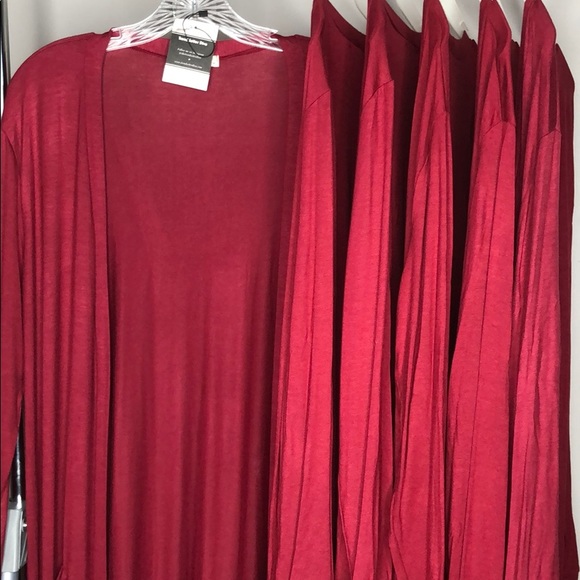 BURGUNDY CARDIGAN / DUSTER - Picture 4 of 7